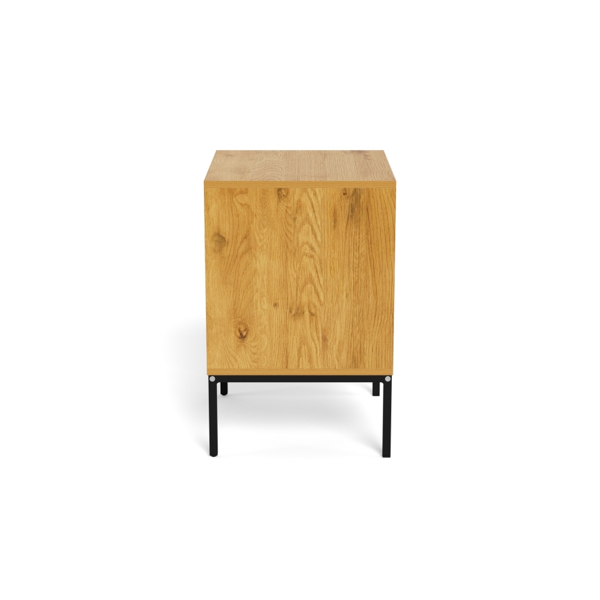 Table de chevet ALIN 46x40 cm, marron clair