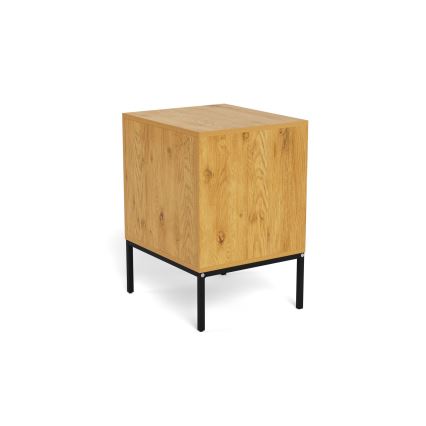 Table de chevet ALIN 46x40 cm, marron clair