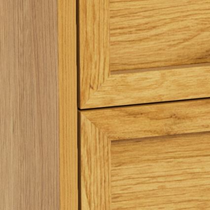 Table de chevet ALIN 46x40 cm, marron clair