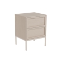 Table de chevet ALIN 46x40 cm taupe