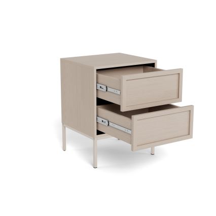 Table de chevet ALIN 46x40 cm taupe