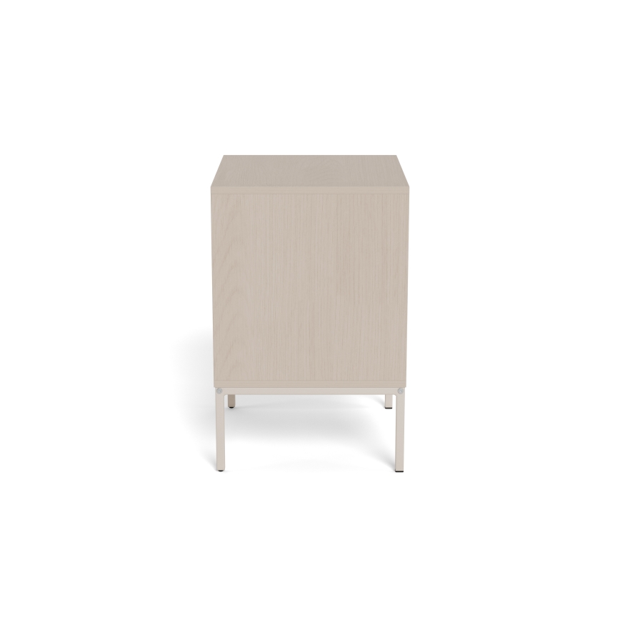 Table de chevet ALIN 46x40 cm taupe