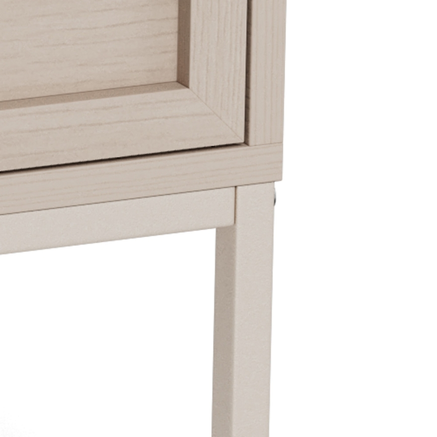 Table de chevet ALIN 46x40 cm taupe