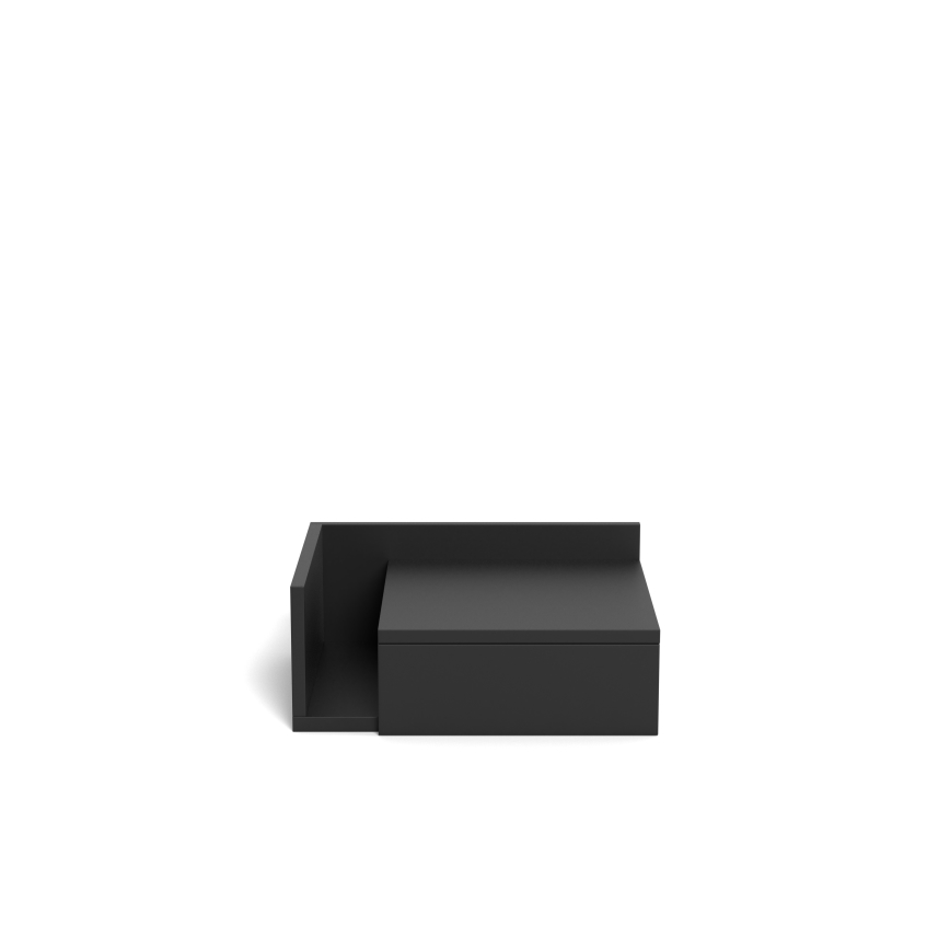 Table de chevet AVA 40 x 32 cm noire