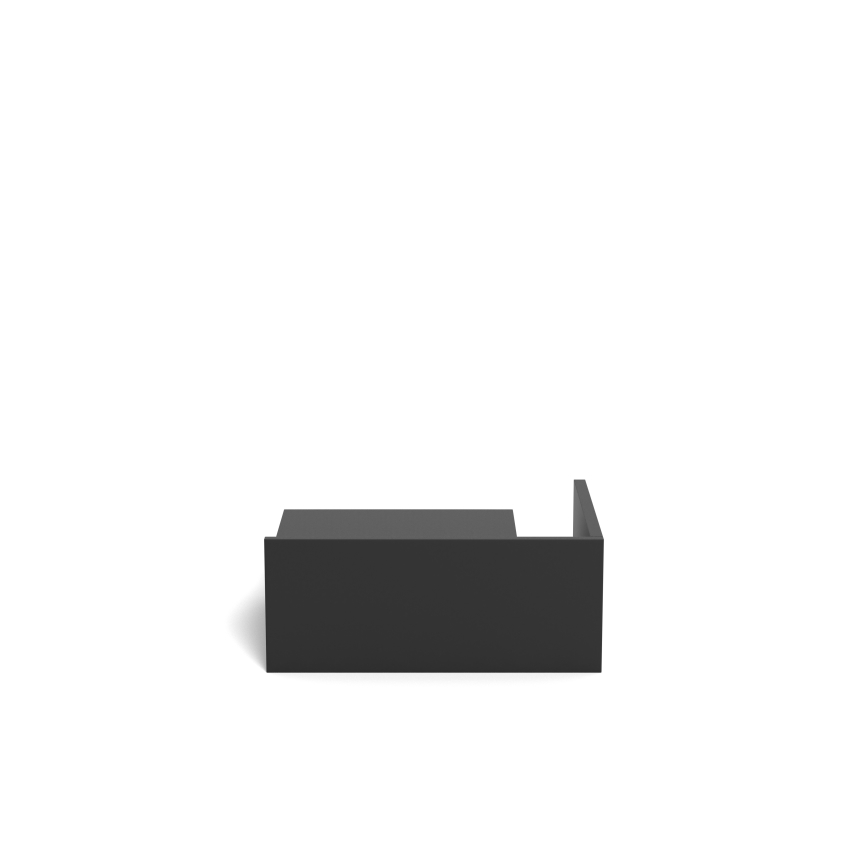 Table de chevet AVA 40 x 32 cm noire
