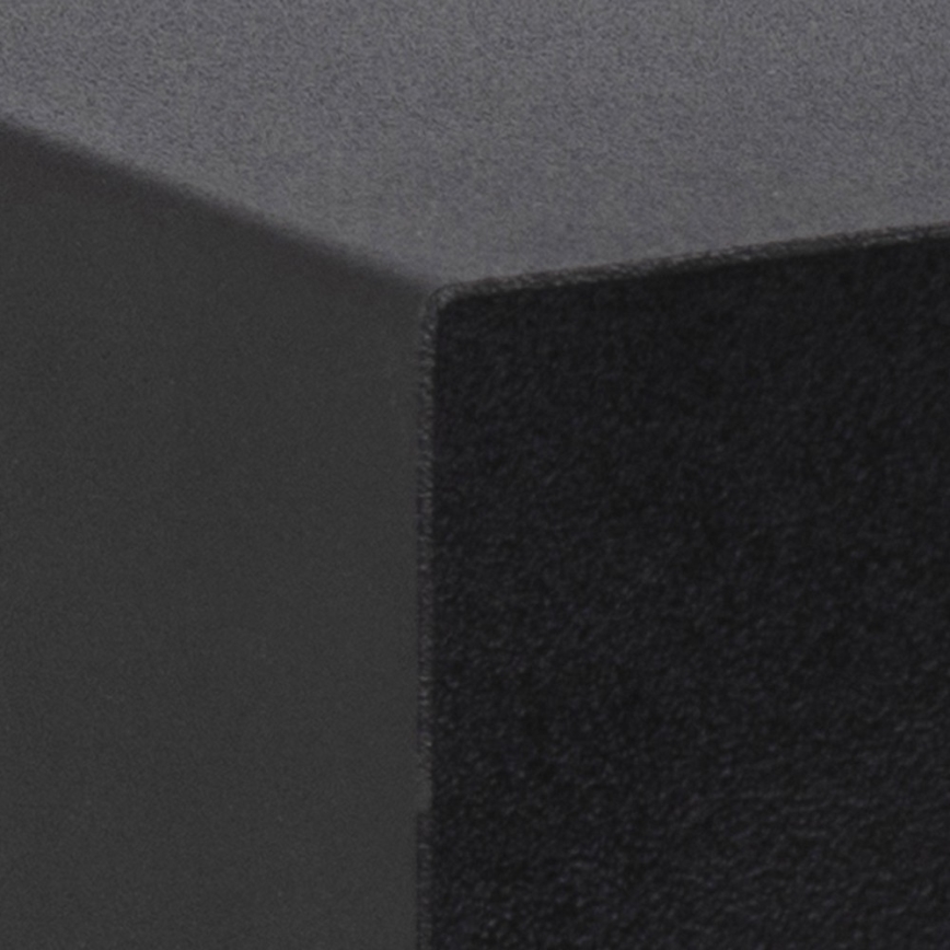 Table de chevet avec option de fixation murale BEKIM noir/bambou