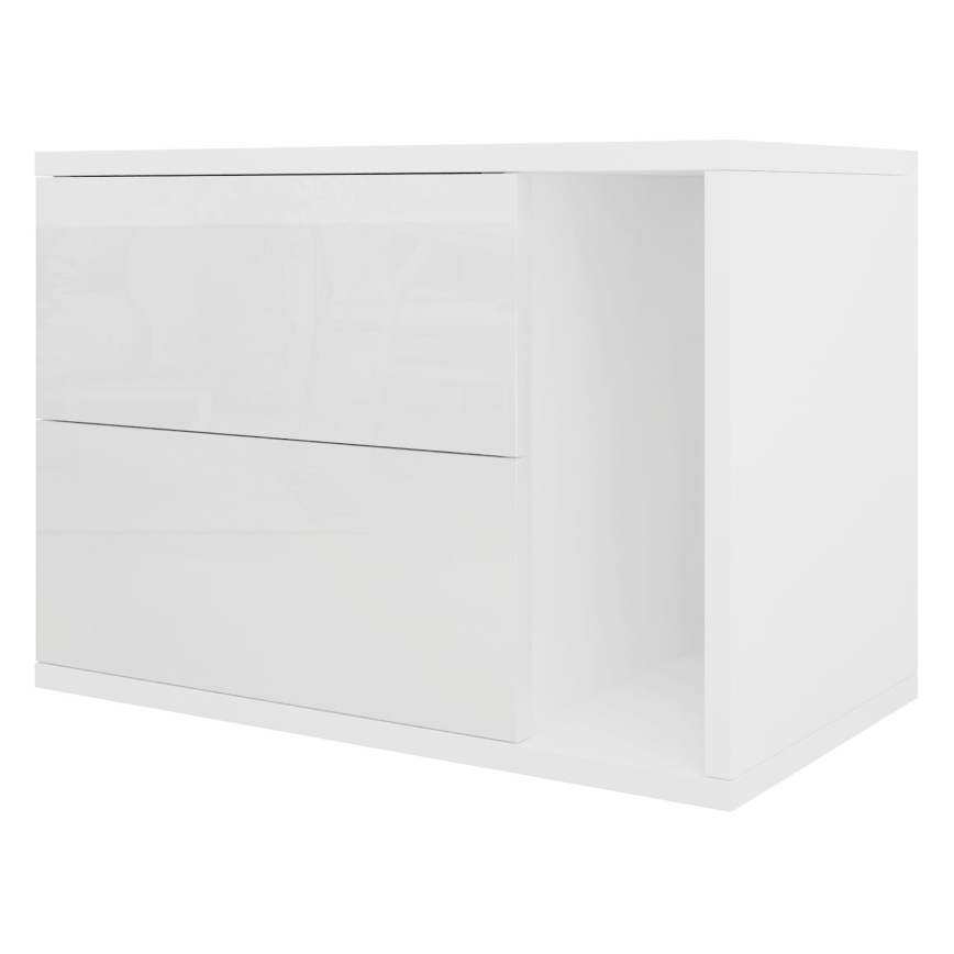 Table de chevet BECE 40x57 cm blanc