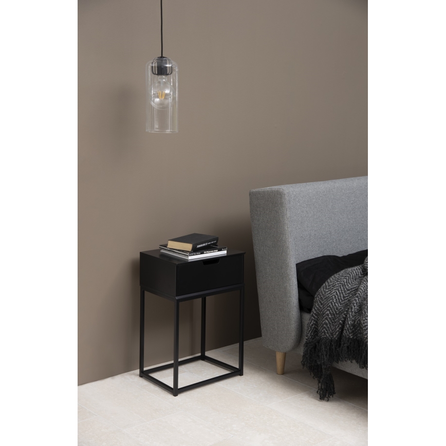 Table de chevet CARLY anthracite