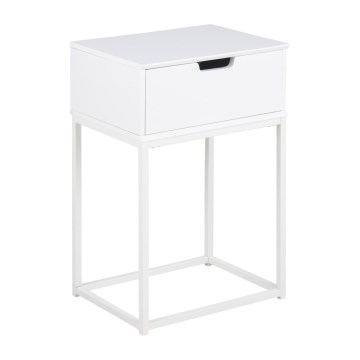 Table de chevet CARLY blanc