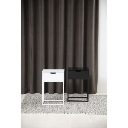 Table de chevet CARLY blanc