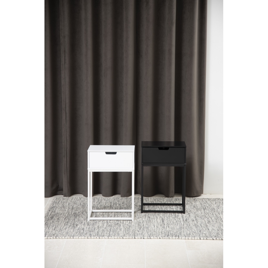 Table de chevet CARLY blanc