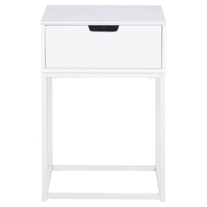 Table de chevet CARLY blanc