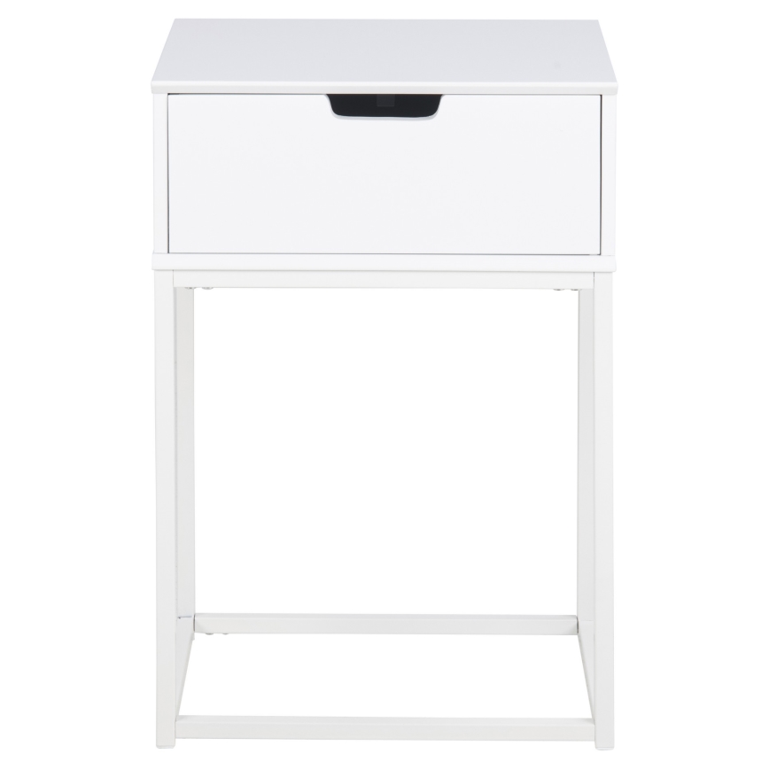 Table de chevet CARLY blanc