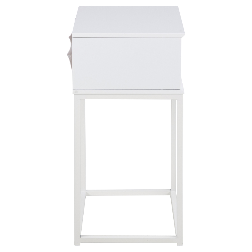 Table de chevet CARLY blanc