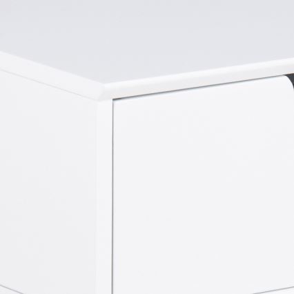 Table de chevet CARLY blanc