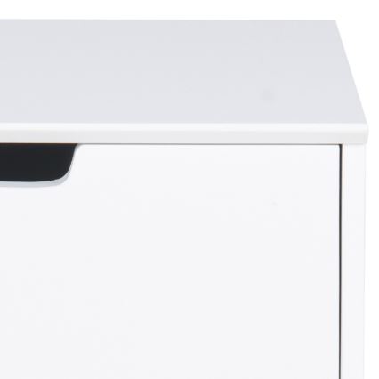 Table de chevet CARLY blanc