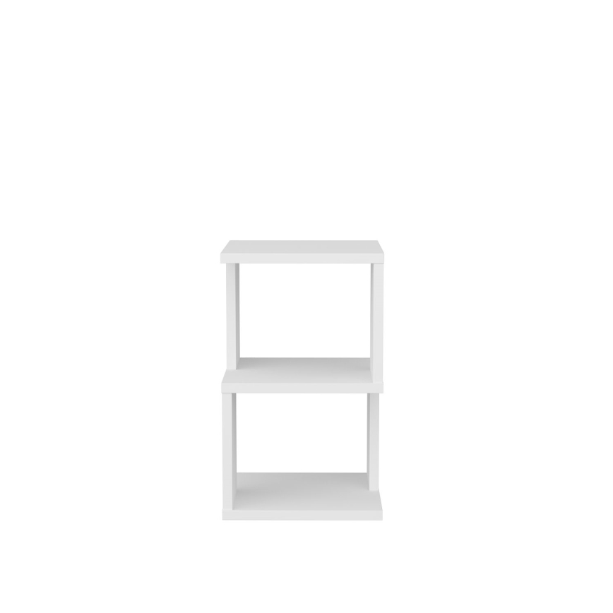 Table de chevet CARTER 49,4x29,6 cm blanc