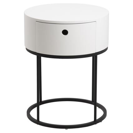 Table de chevet COLUM blanche