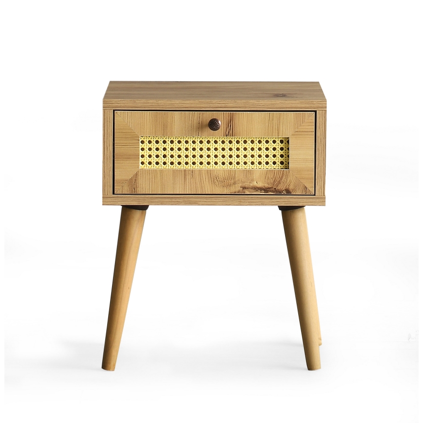 Table de chevet EUROMOS 50x40 cm marron