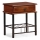 Table de chevet FIONA 55x48 cm marron/noir