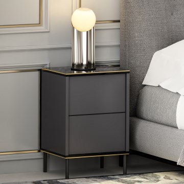 Table de chevet IMAJ 60x40 cm anthracite