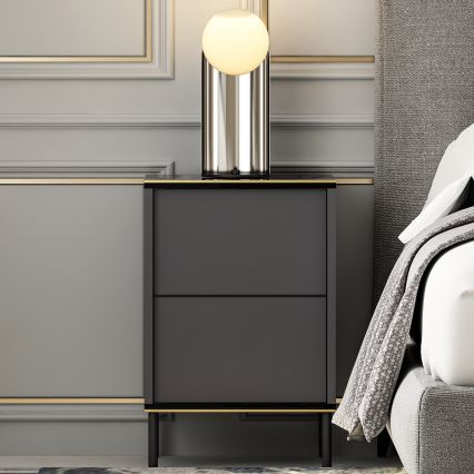 Table de chevet IMAJ 60x40 cm anthracite