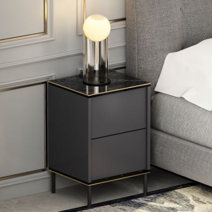 Table de chevet IMAJ 60x40 cm anthracite