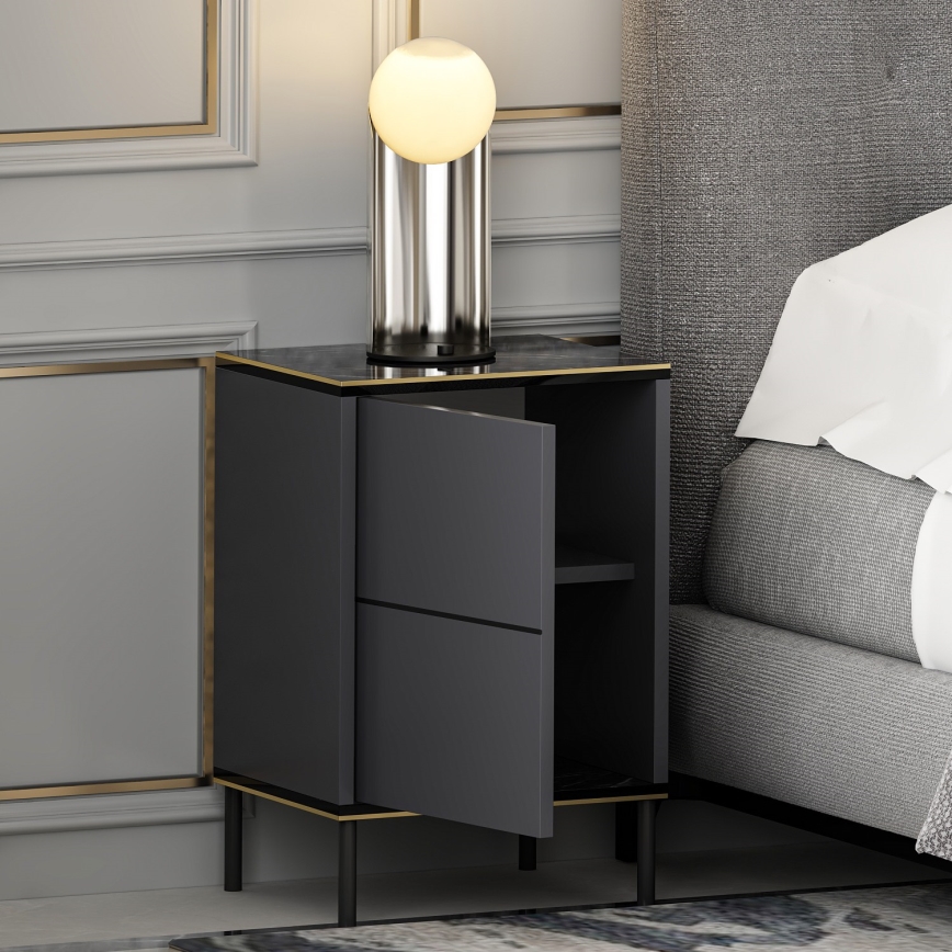 Table de chevet IMAJ 60x40 cm anthracite