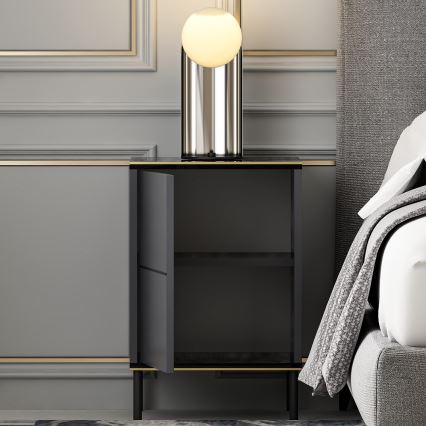 Table de chevet IMAJ 60x40 cm anthracite