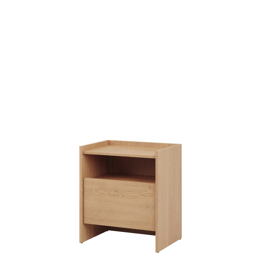 Table de chevet JAPANDI 53x60 cm chêne Cremona