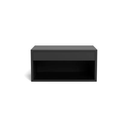 Table de chevet LIGNE 50x35 cm noire