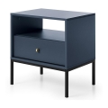 Table de chevet MONO 56x54 cm bleu