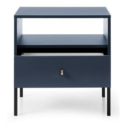 Table de chevet MONO 56x54 cm bleu