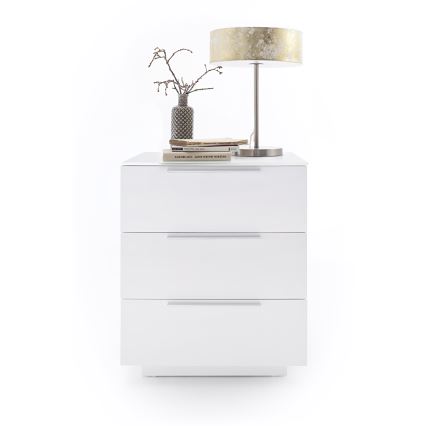 Table de chevet ROCKY XXL blanche