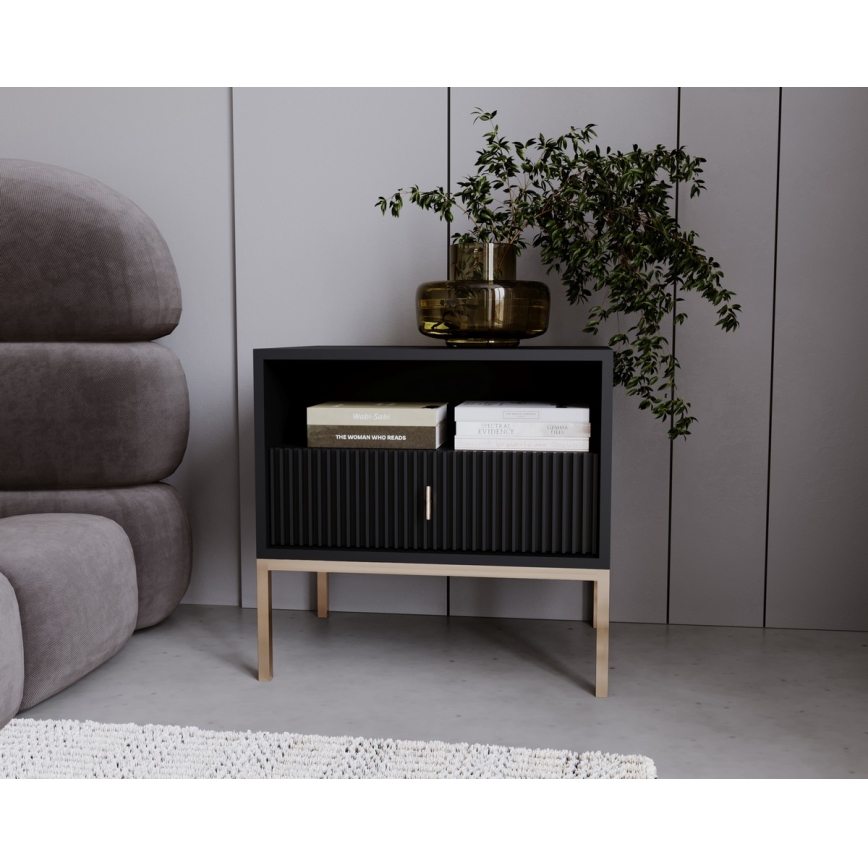 Table de chevet SUE noire