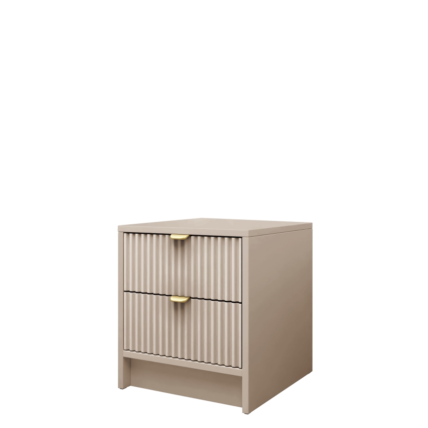 Table de chevet TIRENO 35x40 cm beige