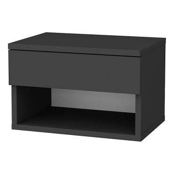 Table de chevet VETRA anthracite