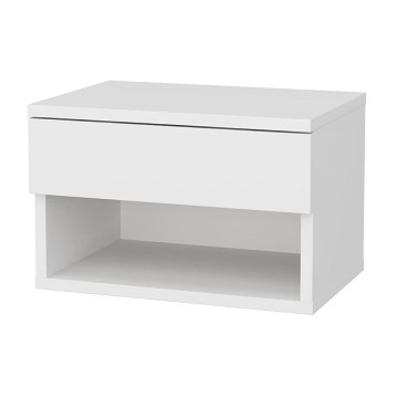 Table de chevet VETRA blanche