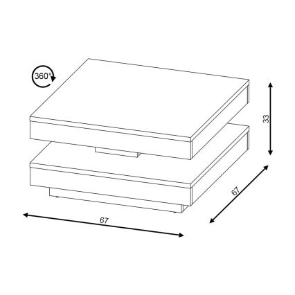 Table de conférence TIMO blanc/chêne sonoma