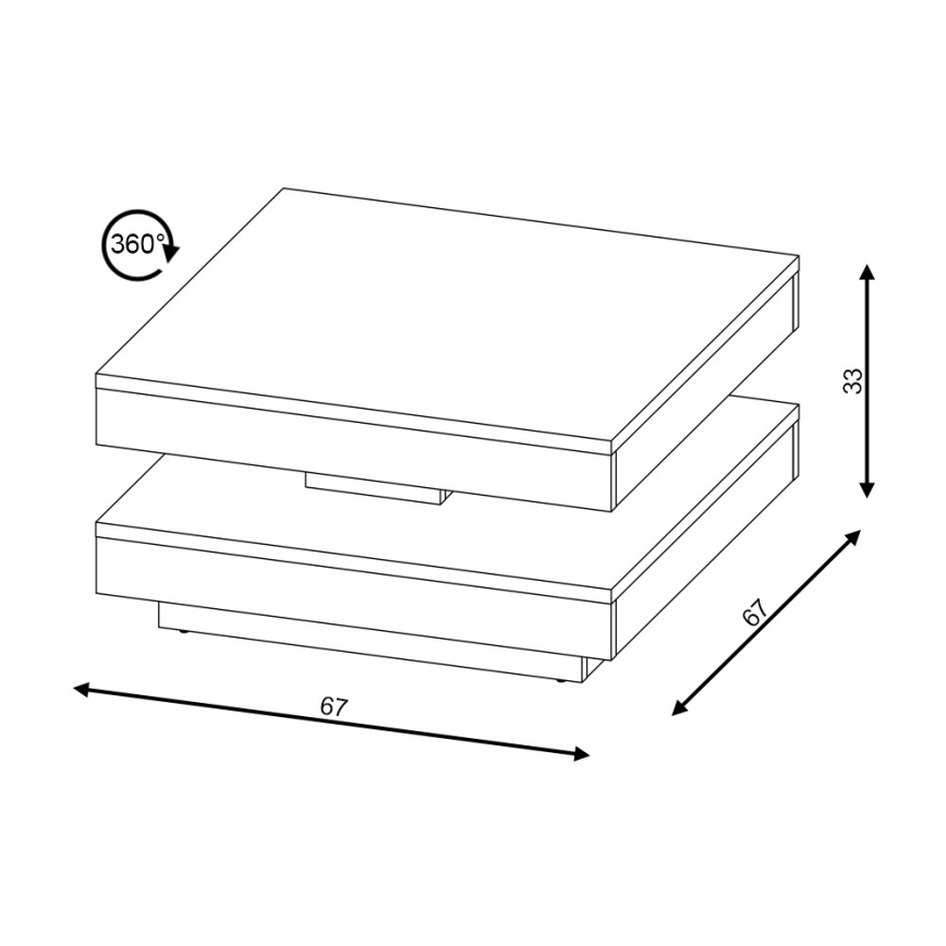 Table de conférence TIMO blanc/chêne sonoma