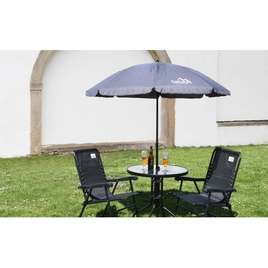 Table de jardin d. 70 cm noir
