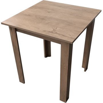 Table de salle à manger carrée LEVI chêne sonoma