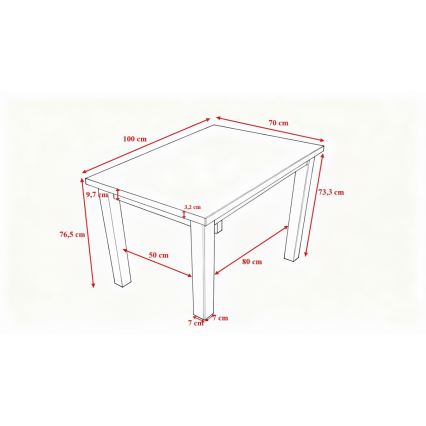 Table de salle à manger NOAH chêne