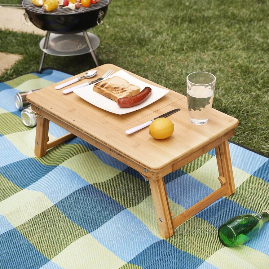 Table d'ordinateur réglable pour lit LAT marron
