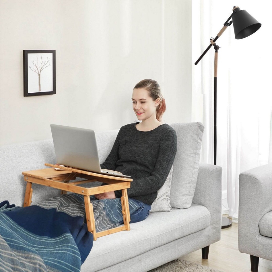 Table d'ordinateur réglable pour lit LAT marron