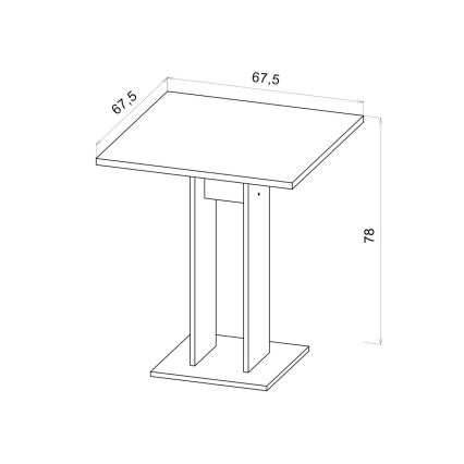 Table STRAPO blanche