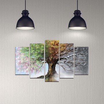 Tableau mural 5 pcs 110x60 cm arbre