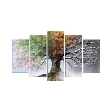 Tableau mural 5 pcs 110x60 cm arbre
