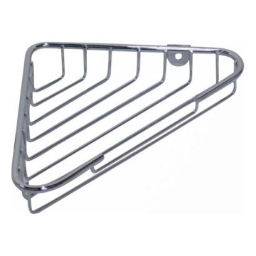 Tablette d'angle de douche 14x21,5 cm chrome brillant