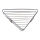 Tablette d'angle de douche 25x34 cm chrome brillant